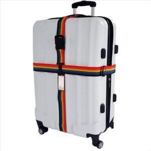 Miami Carry on Rainbow 2 Way Adjustable Luggage Strap With ID Tag